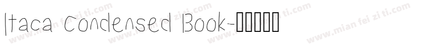 Itaca Condensed Book字体转换